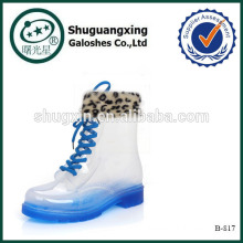 stylish rain boots sneaker rubber rain boots warm/B-817